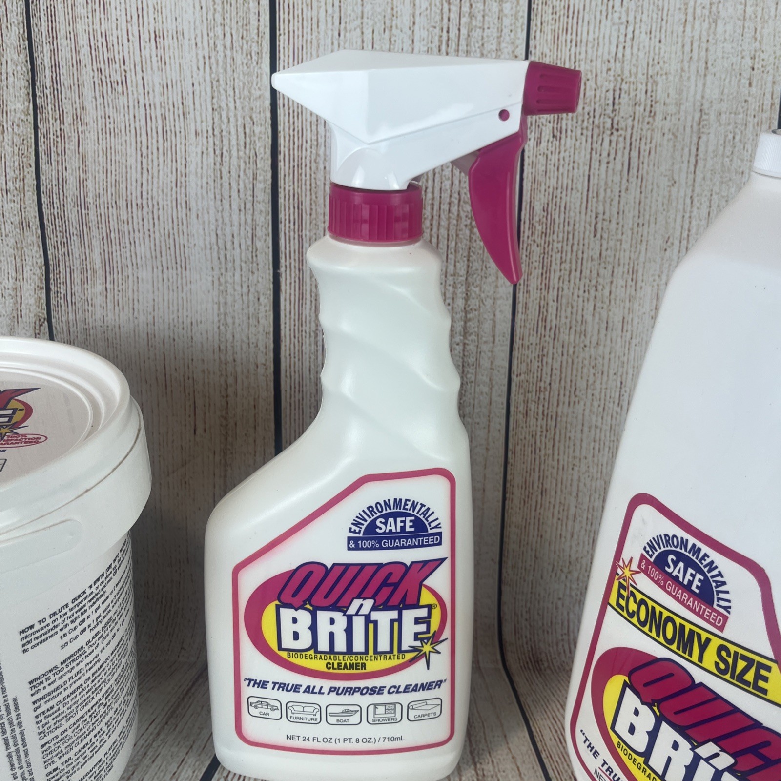 Quick N Brite All Purpose Cleaning Paste 80 Oz, Liquid Cleaner 64 Oz Lot Kit