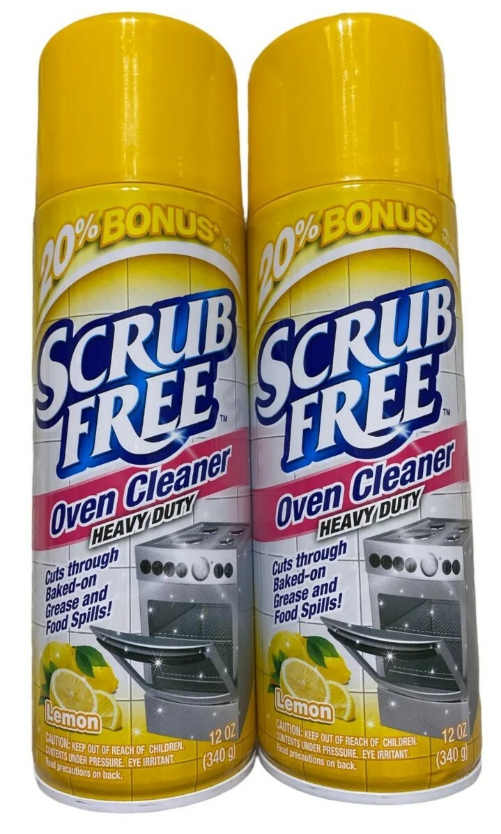 4 Packs Scrub free Professional oven cleaner lemon heavy duty 12 OZ