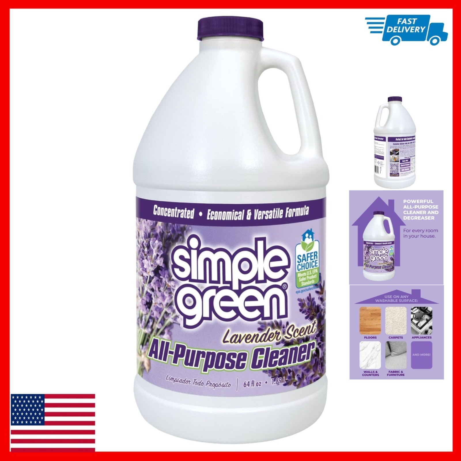 Simple Green All Purpose Cleaner Concentrate Lavender 64 Fl Oz