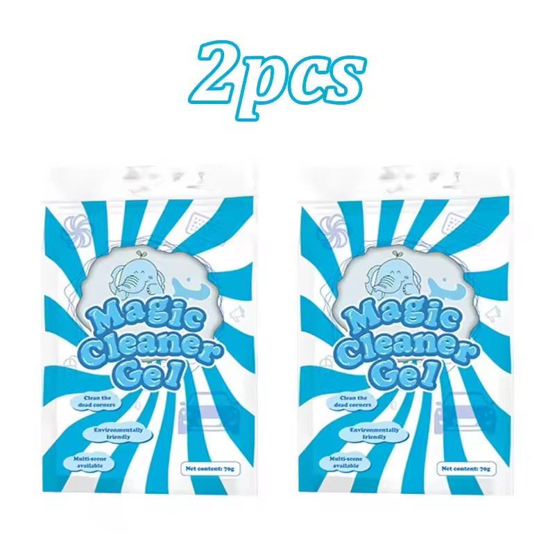 2 Packs Magic Cleaning Gel – For Cars, Keyboards & Universal Dust Removal