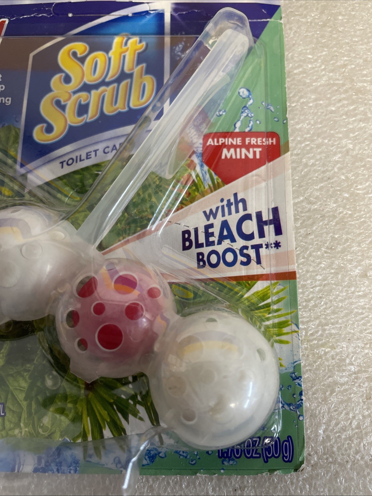 Soft Scrub 4-in-1 Toilet Bowl Cleaner W/ Bleach Alpine Fresh Mint Lot Of 2 New