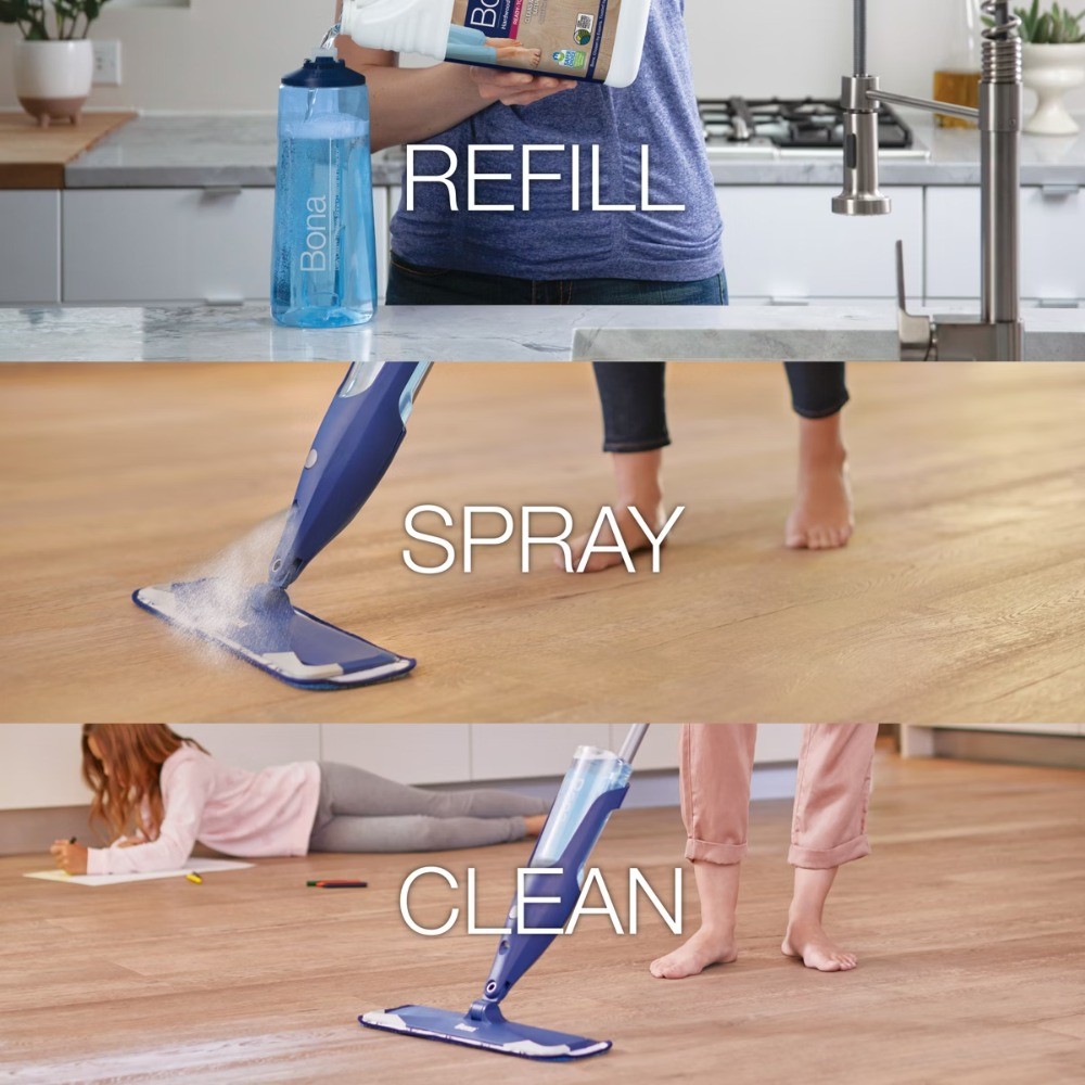 Cleaning Products Wood Cleaner Spray + Mop Multi Purpose Floor Cleaner