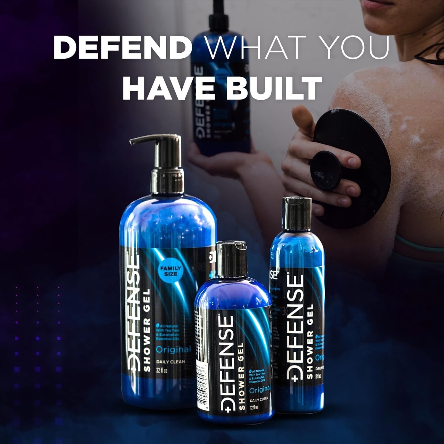Defense Soap Tea Tree Body Wash | All Natural Organic Shower Soap for Athletes