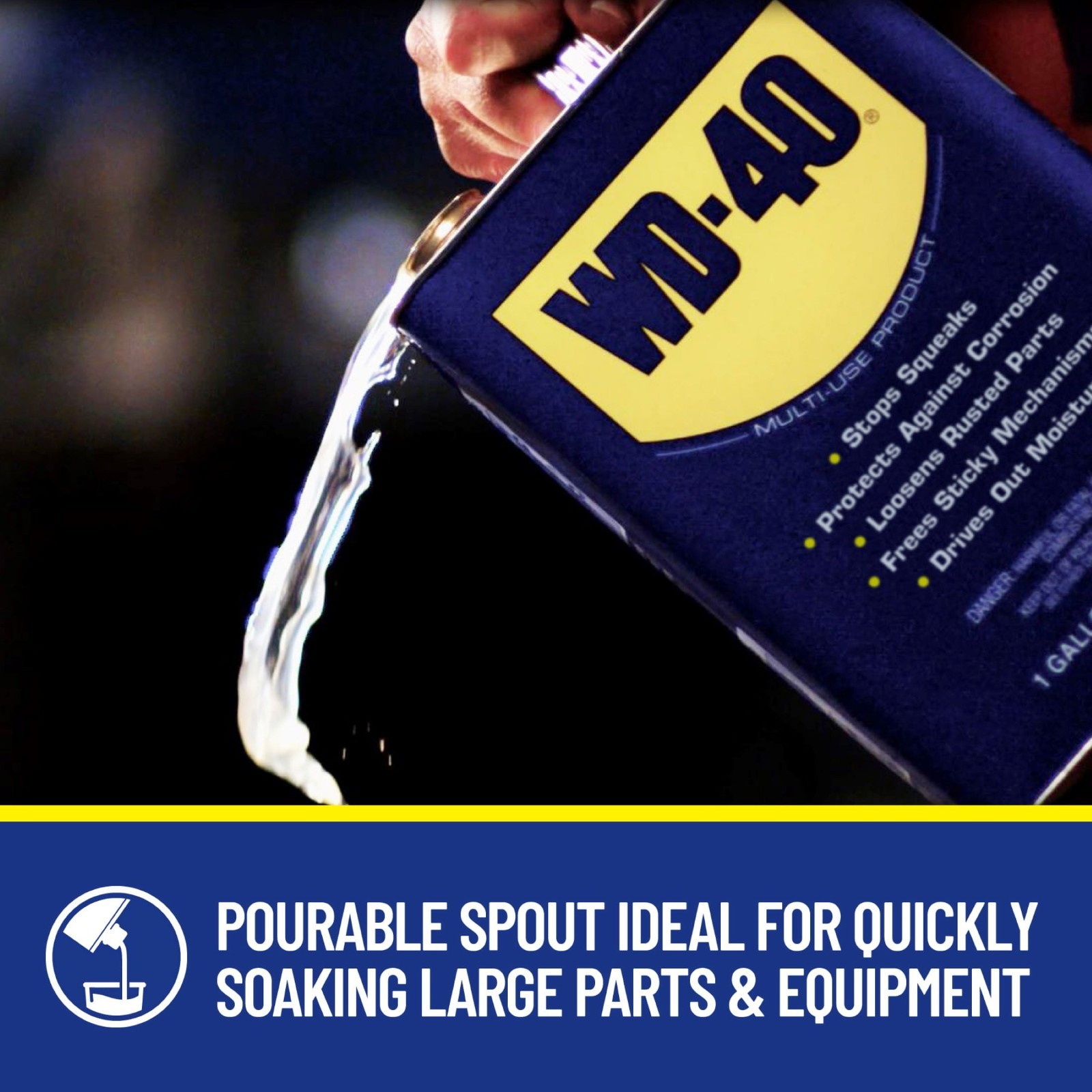 2 PACK WD-40 Multi-Use Product Multi-Use Product Displaces Moisture, 1 Gallon