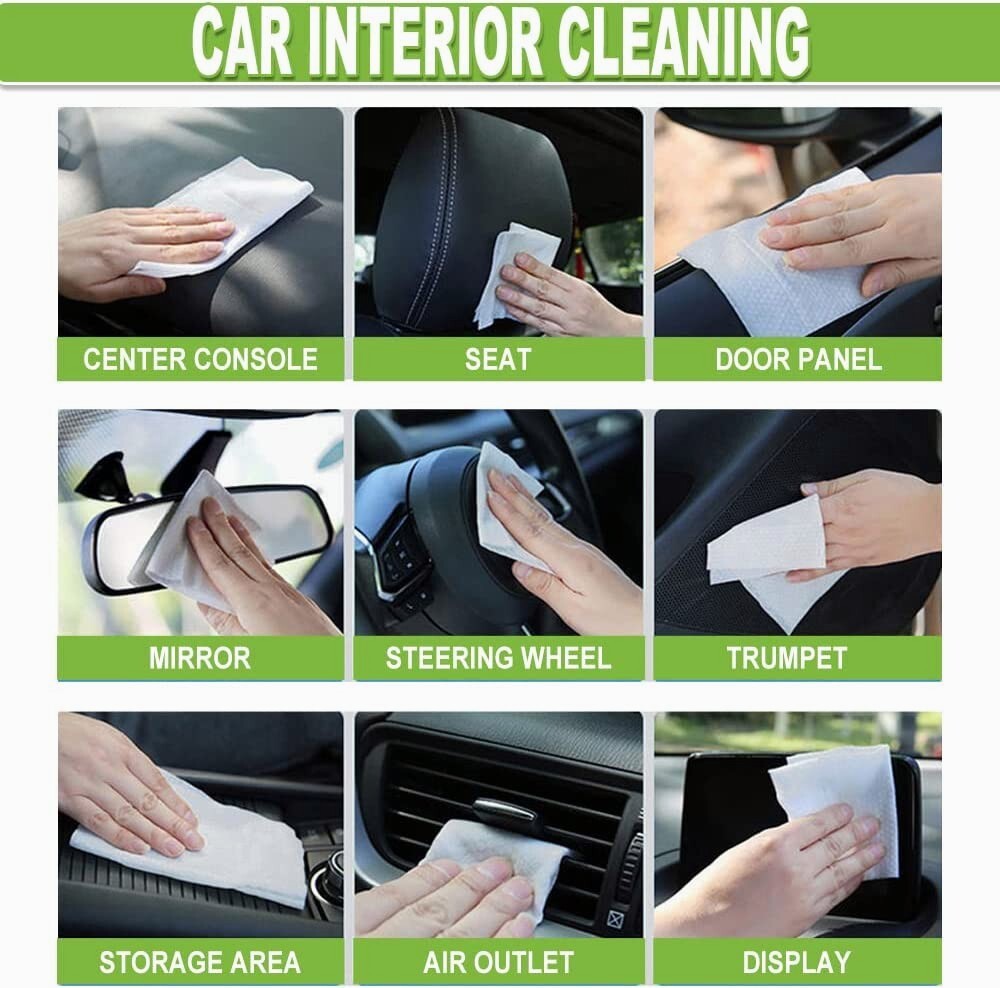 Air Jungles All Purpose Car and Home Cleaning Wipes 70 Count (Pack of 3)
