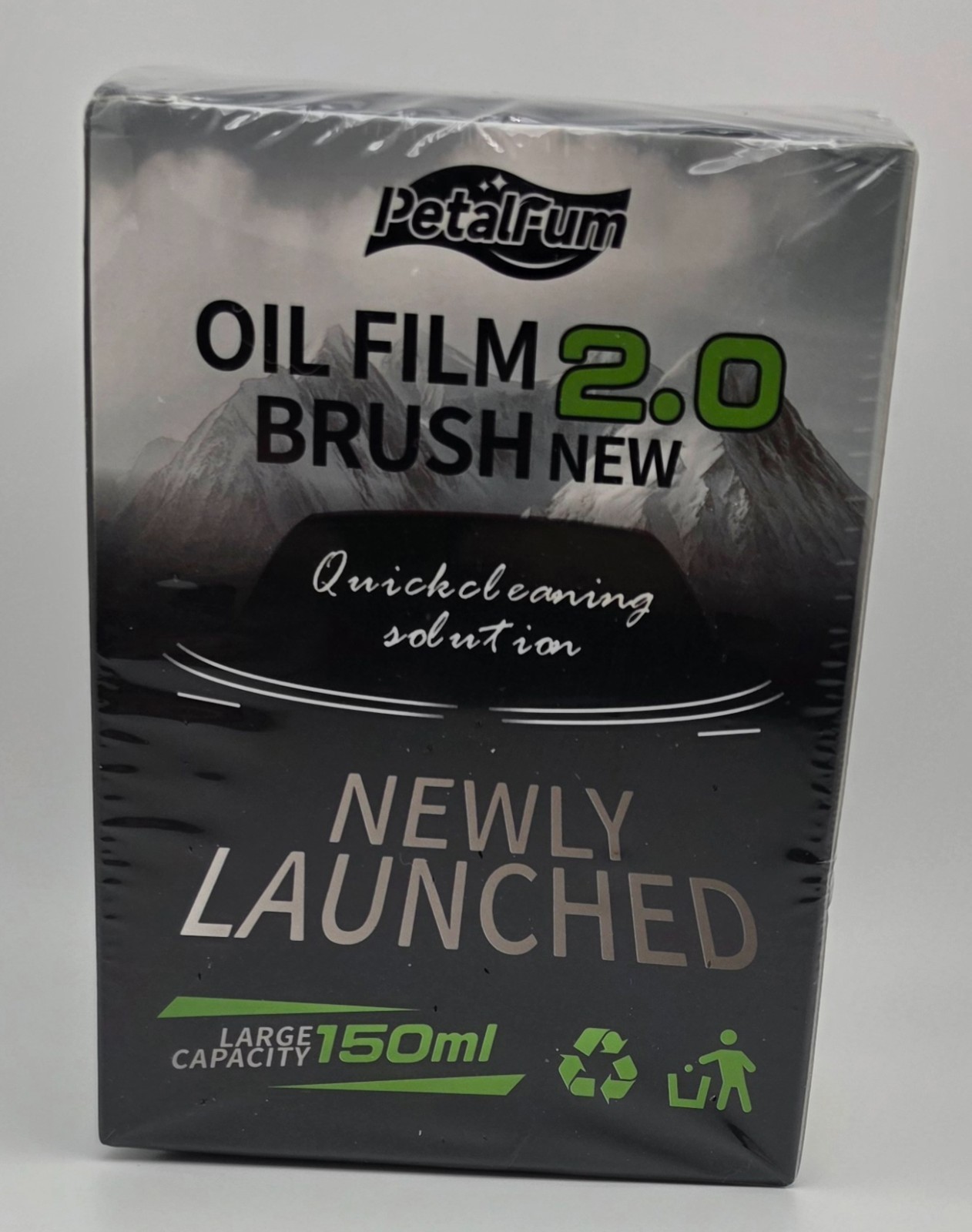 PetalFum Oil Film Brush 2.0 Car Windshield Cleaner 150ml New