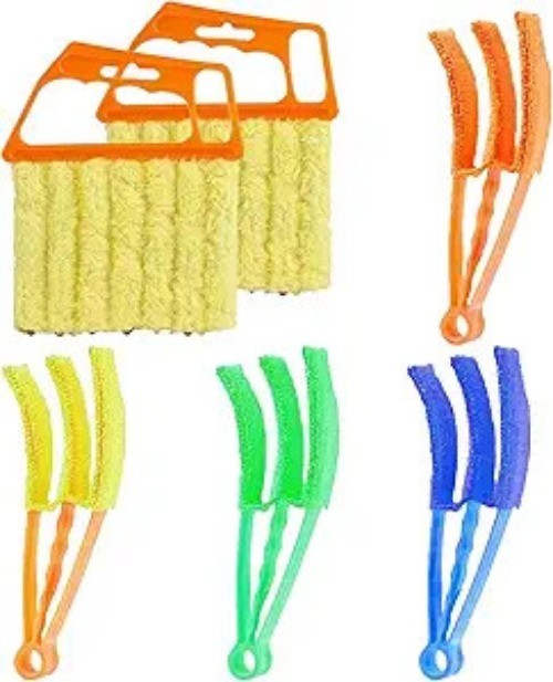 6 Pcs Window Venetian Blind Cleaner Duster Tool, Microfiber Number of Items: 6