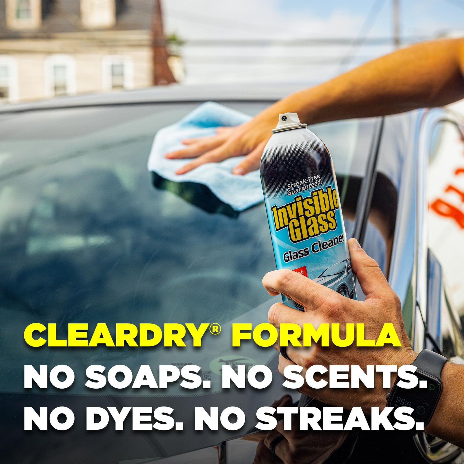 91164-6PK Premium Aerosol Glass Cleaner Spray for Car Windshields and Windows…