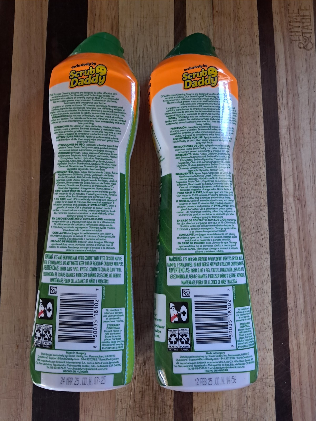2 Scrub Daddy CIF Cleanboost Cream Smart Crystal Tech 21oz