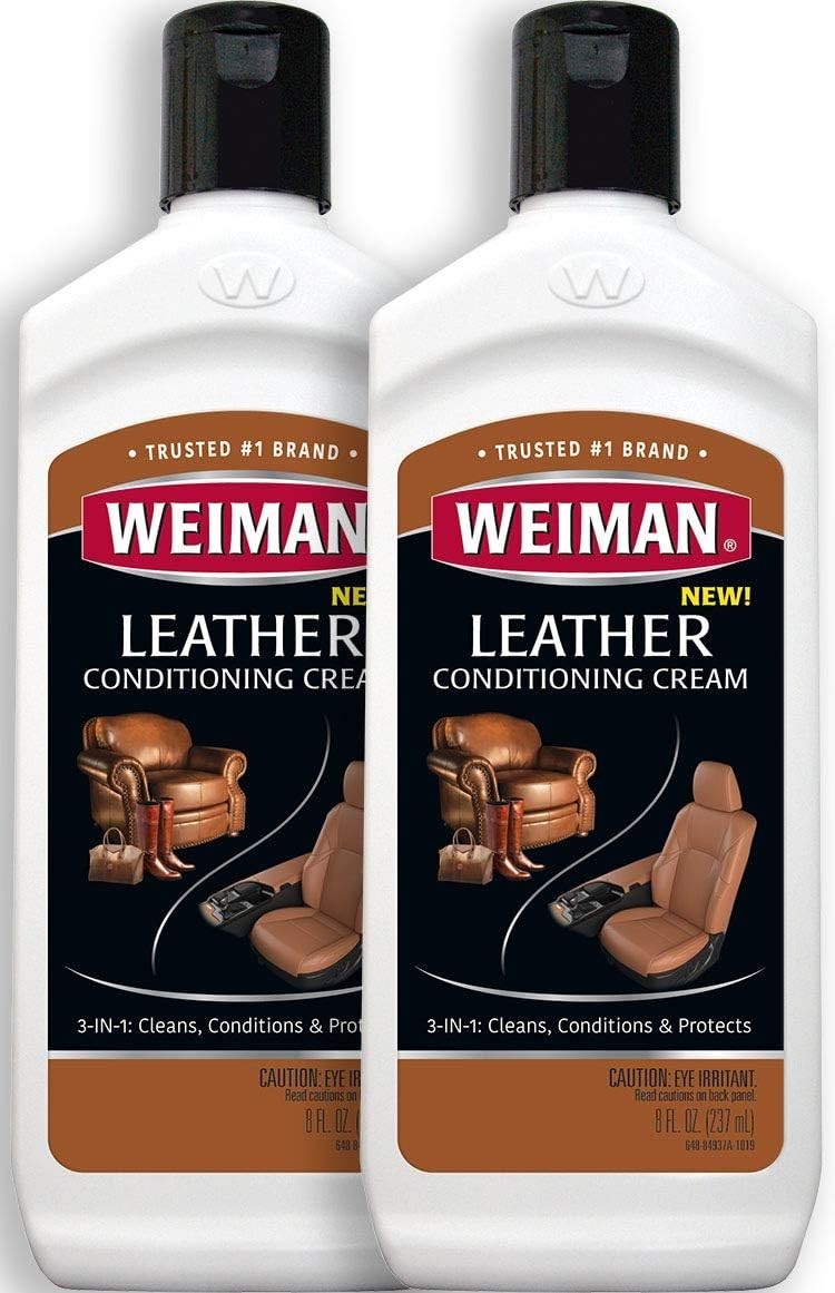 3 in 1 Deep Leather Conditioner Cream 2 Pack – Restores Leather Surfaces – Us…