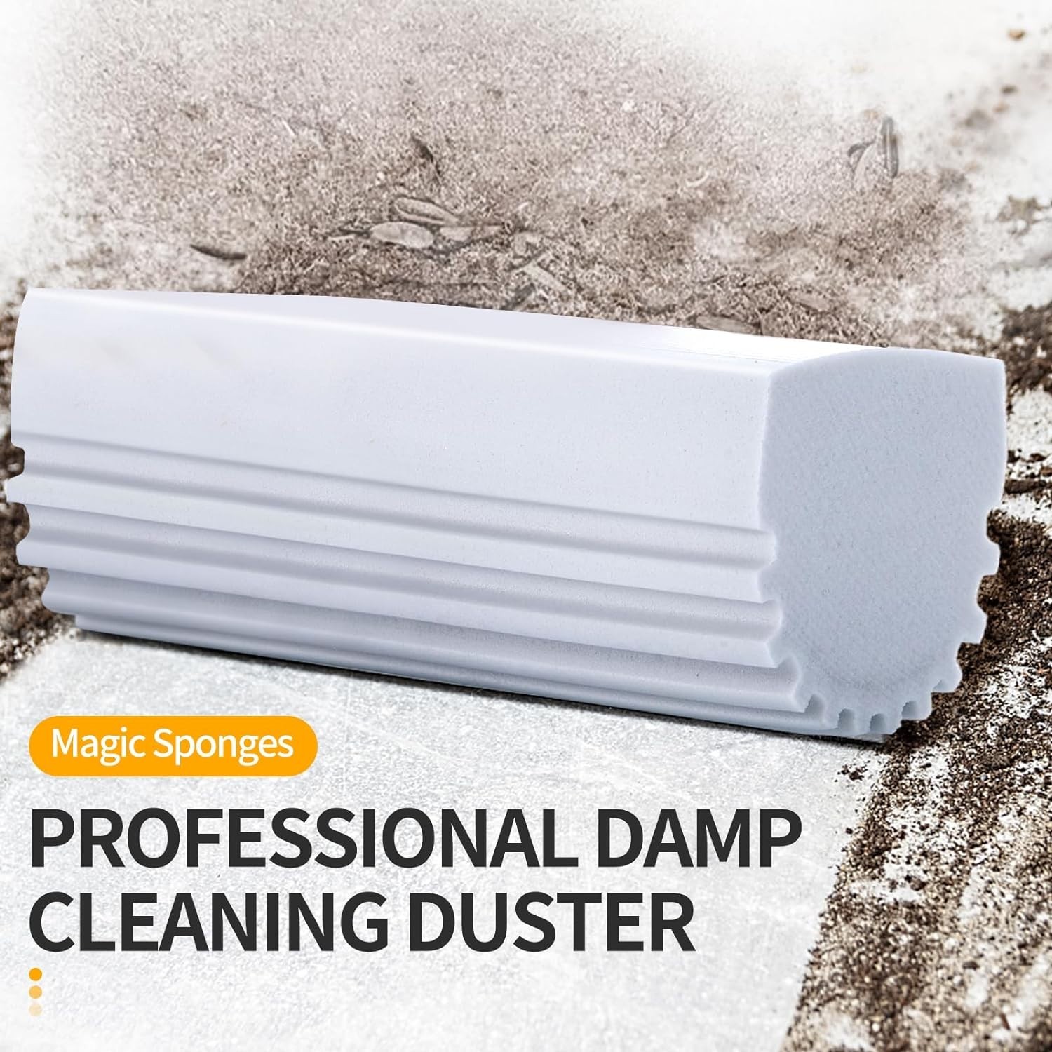 Eco-Friendly 4-Pack Damp Duster Sponge – Versatile Cleaning for Home and Car