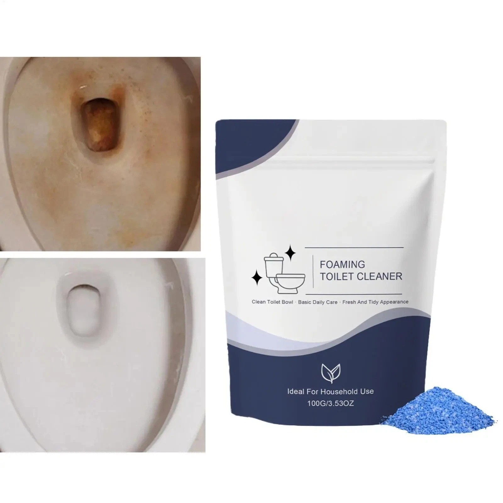 Restorabowl Foaming Cleaning Powder Fresh Scent Fast Dissolving Daily Care