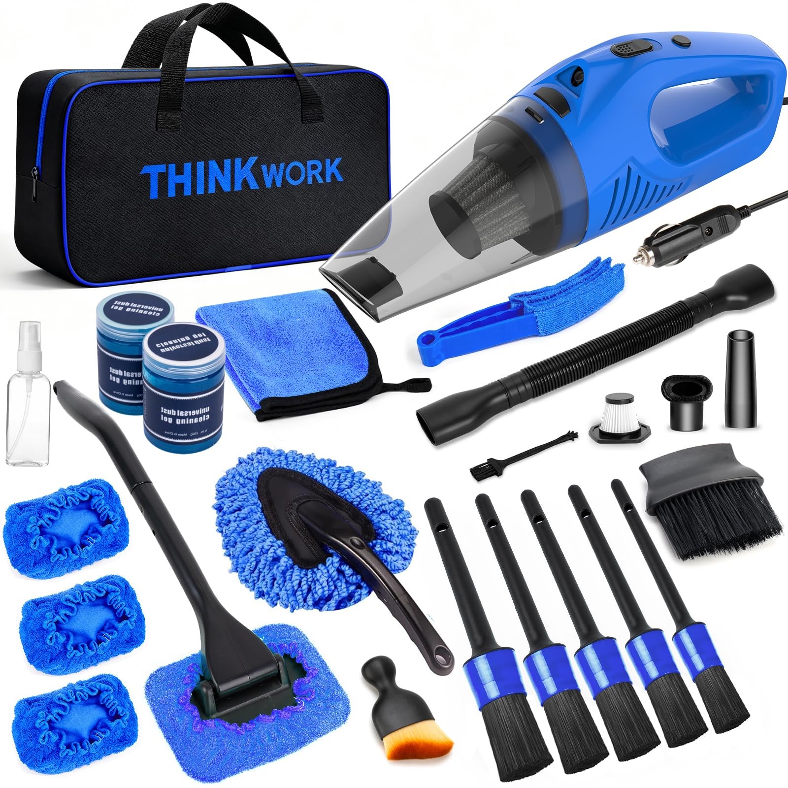 Car Cleaning Kit Car Detailing Kit,Car Cleaning Kit Interior Cleaner with Hig…