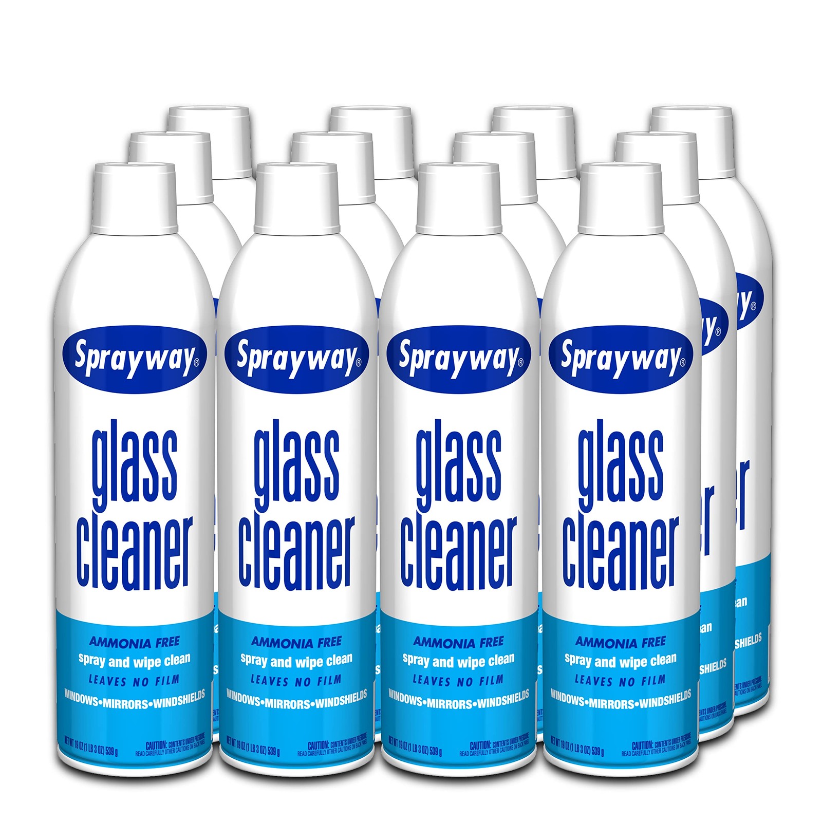 Sprayway Glass Cleaner with Foaming Spray for a 9 Ounce (Pack of 12), White