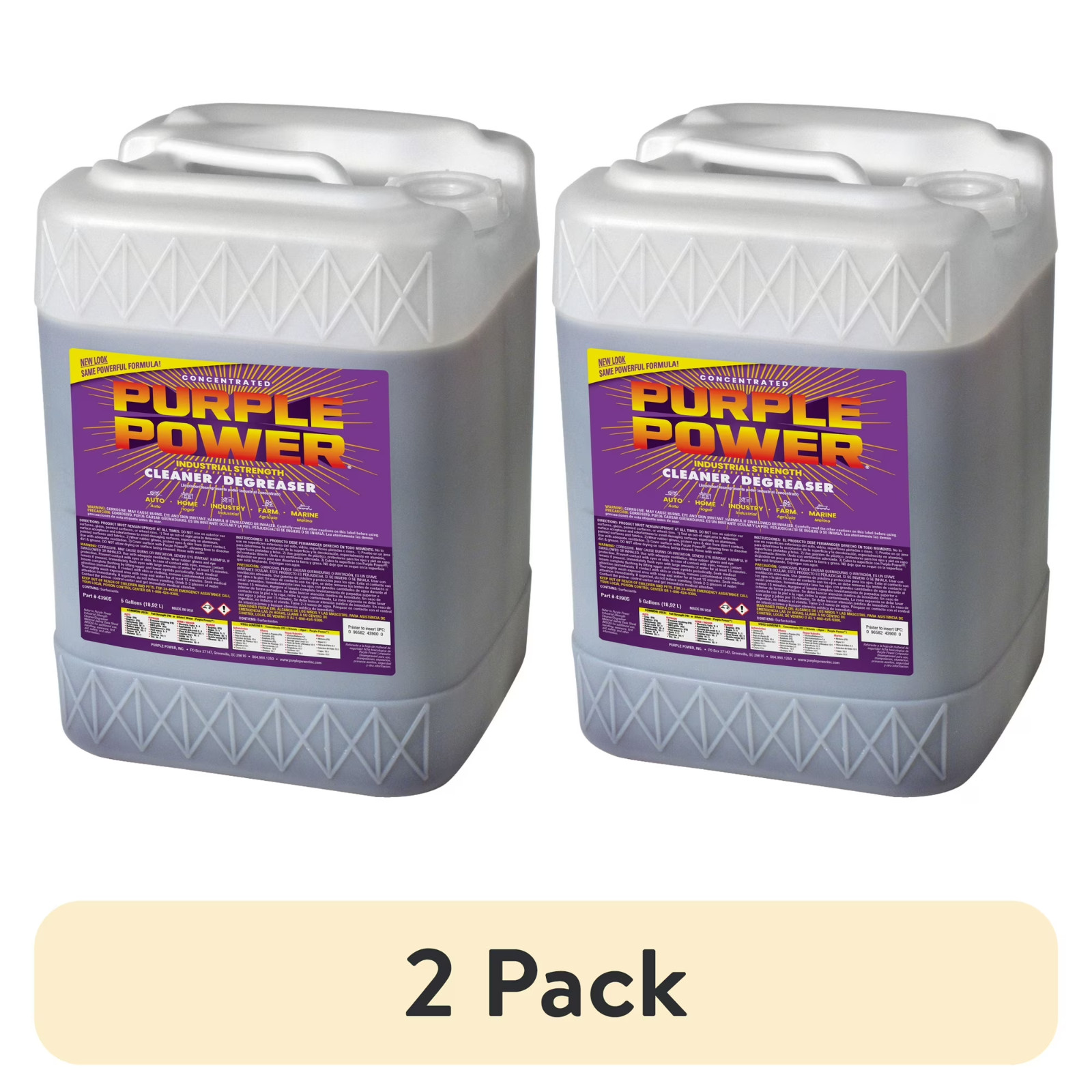 2 pack Purple Power Industrial Strength Cleaner and Degreaser 5 Gallon FREESHIPP
