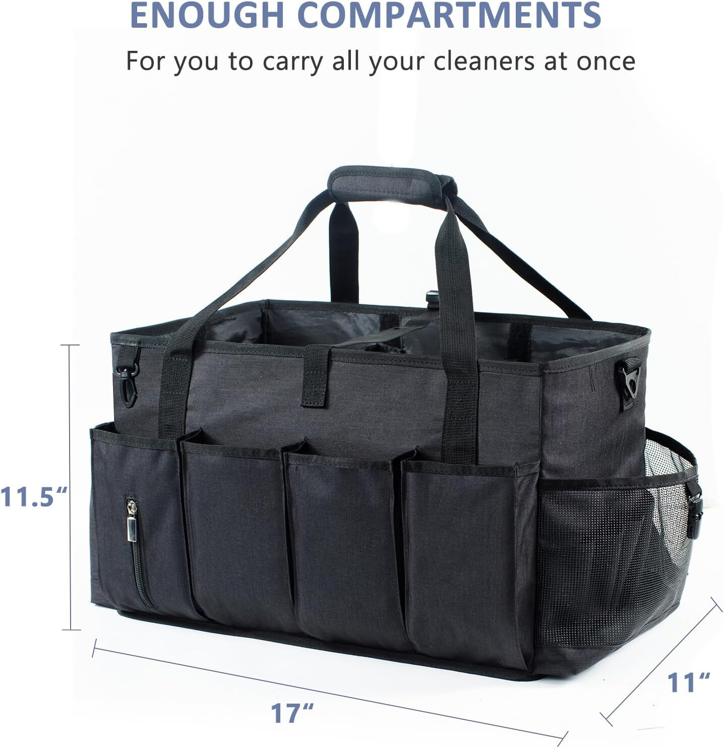 Caddy de limpieza para organizador de proveedores de limpieza profesional de 17″