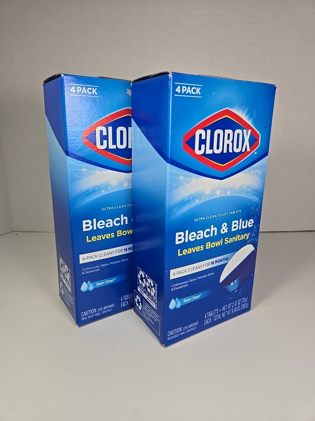 2 – 4 Count Ultra Clean Toilet Tablets Bleach & Blue Rain Clean