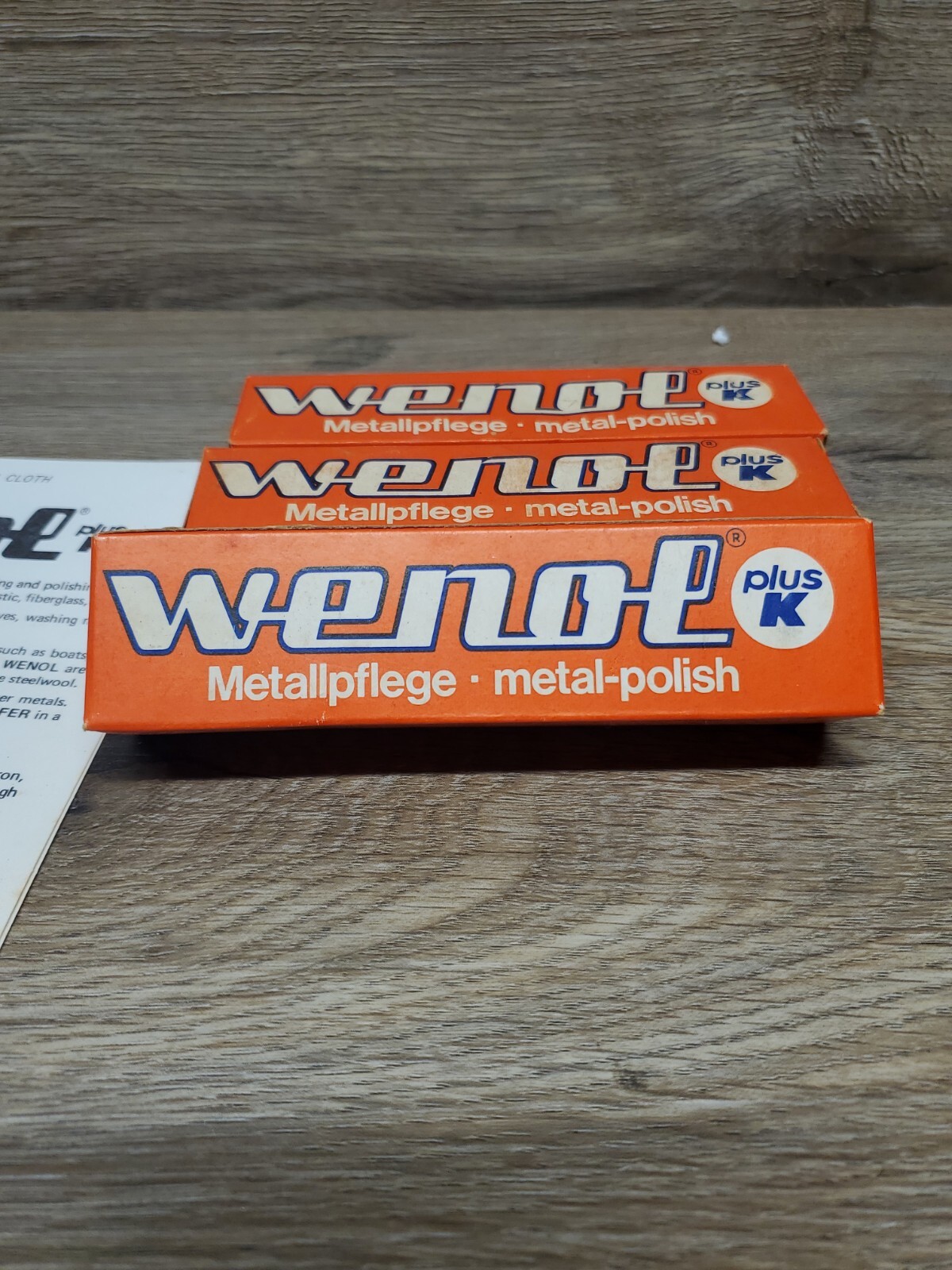 Original Red Wenol Plus K 3 Pack 50g FASTEST SHIPPING!!!! NOS WITH INSTRUCTIONS