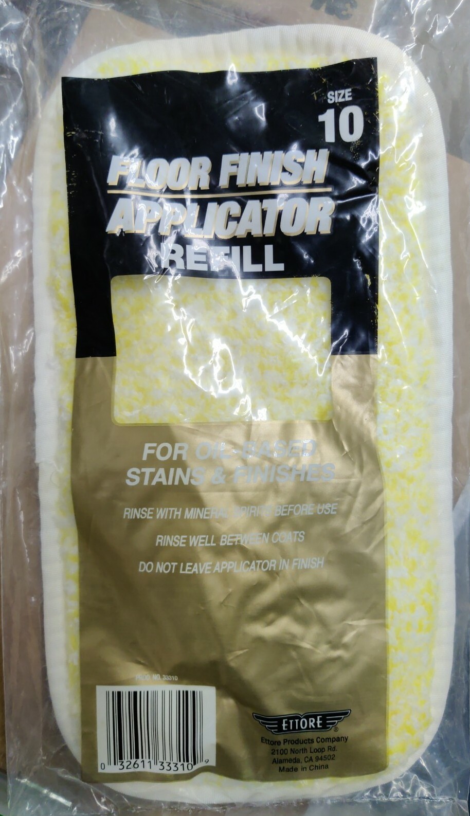 Ettore 33310 10-Inch Oil-based Floor Finish Applicator Refill
