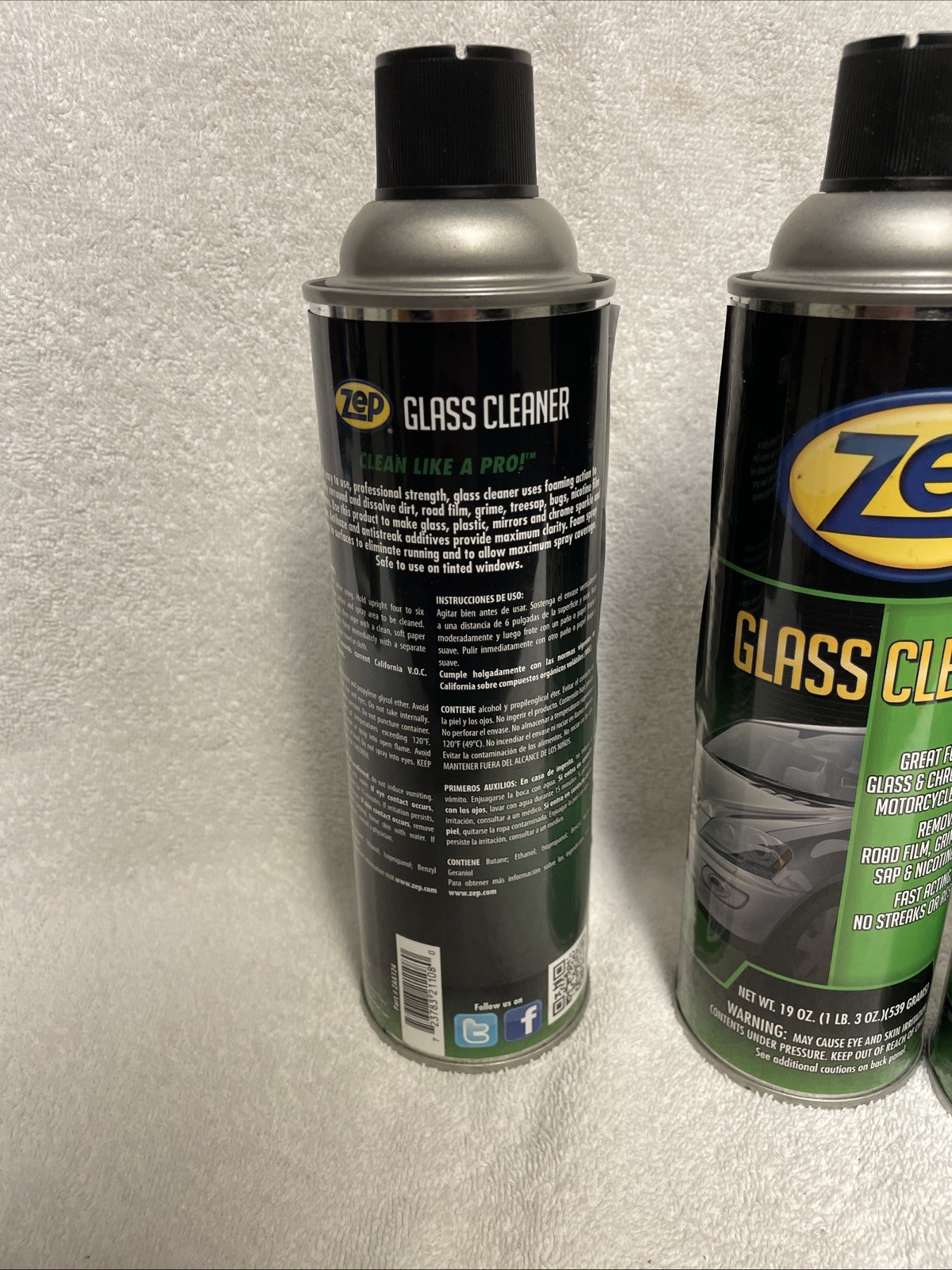 3 PACK! Zep Glass Cleaner 19oz (57oz total)