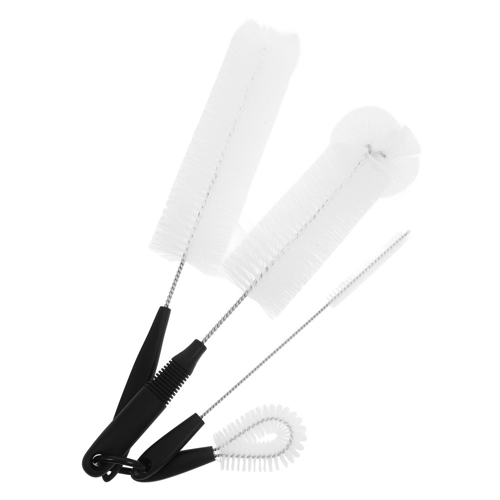 4pcs Long Handle Bottle Brush Glass Jar Brush Cup Cleaning Brush Washing Brush