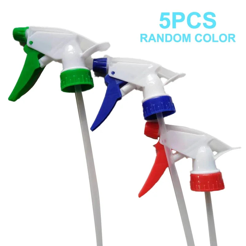 5-Pack Random Color Trigger Spray Bottles for Garden and Household Cleaning with