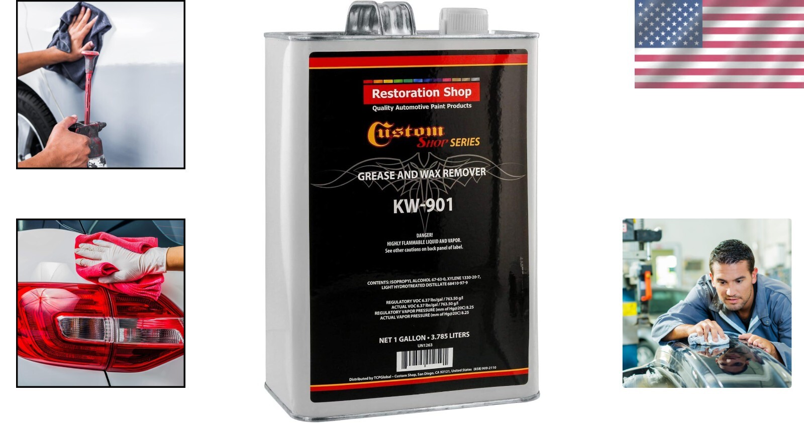 1 Gallon KW901 Surface Prep Cleaner – Ultimate Grease & Wax Remover for Painting