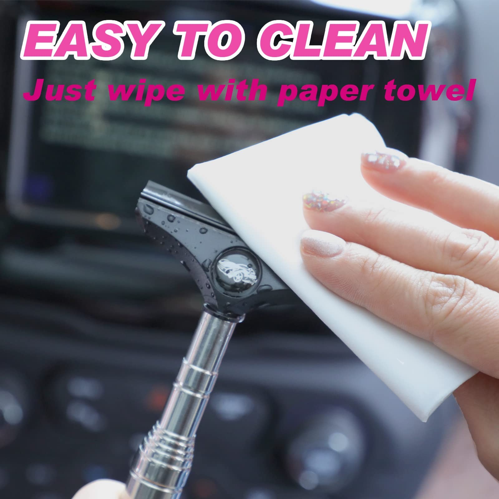 Car Side Mirror Squeegee Retractable Rearview Wiper Universal 2 Pack