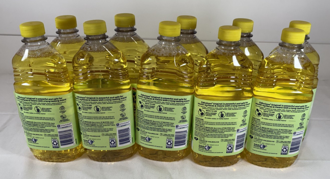 LOT 10 Bottles Fabuloso VINEGAR APPLE All Purpose Cleaner 16.9 oz Ea Bottle NEW