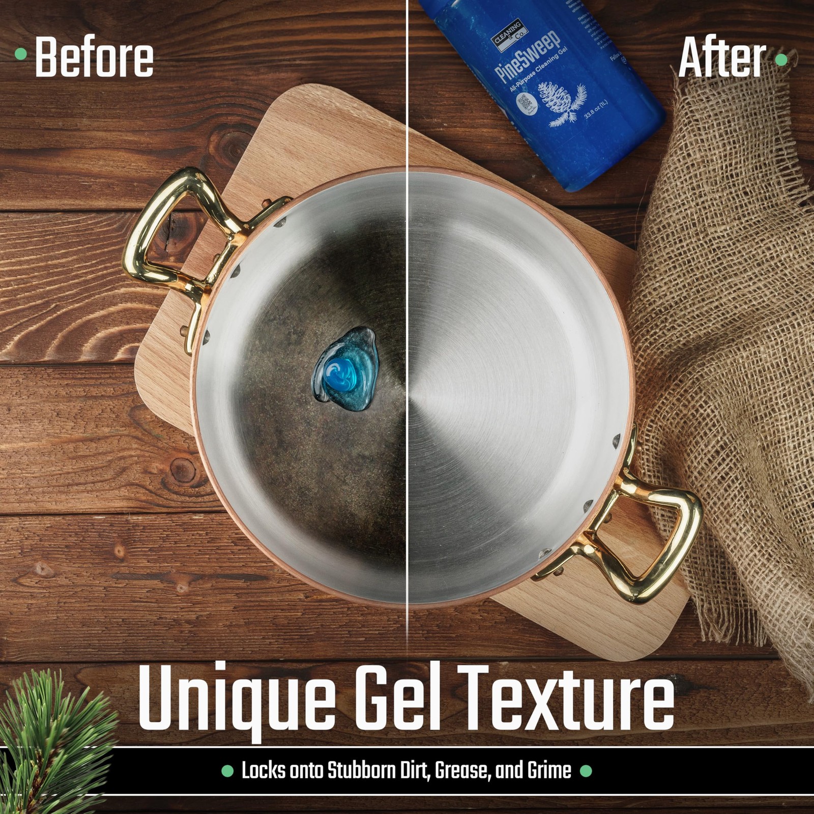 All-Purpose Cleaning Gel with Pine Oil – Multipurpose Household Cleaner for B…