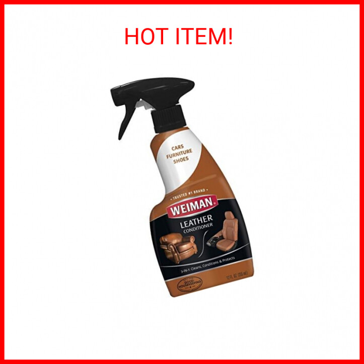 Weiman Leather Cleaner and Conditioner for Furniture – Cleans Conditions and Res