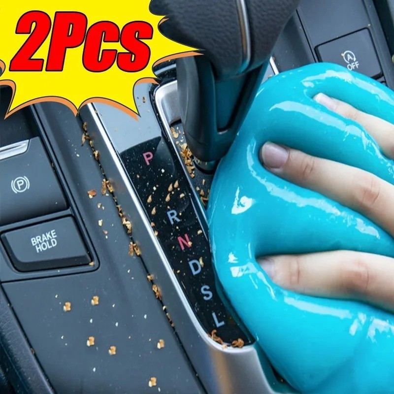 Car Cleaning Gel Slime Dust Remover Auto Interior Keyboard Cleaner 2 Pc