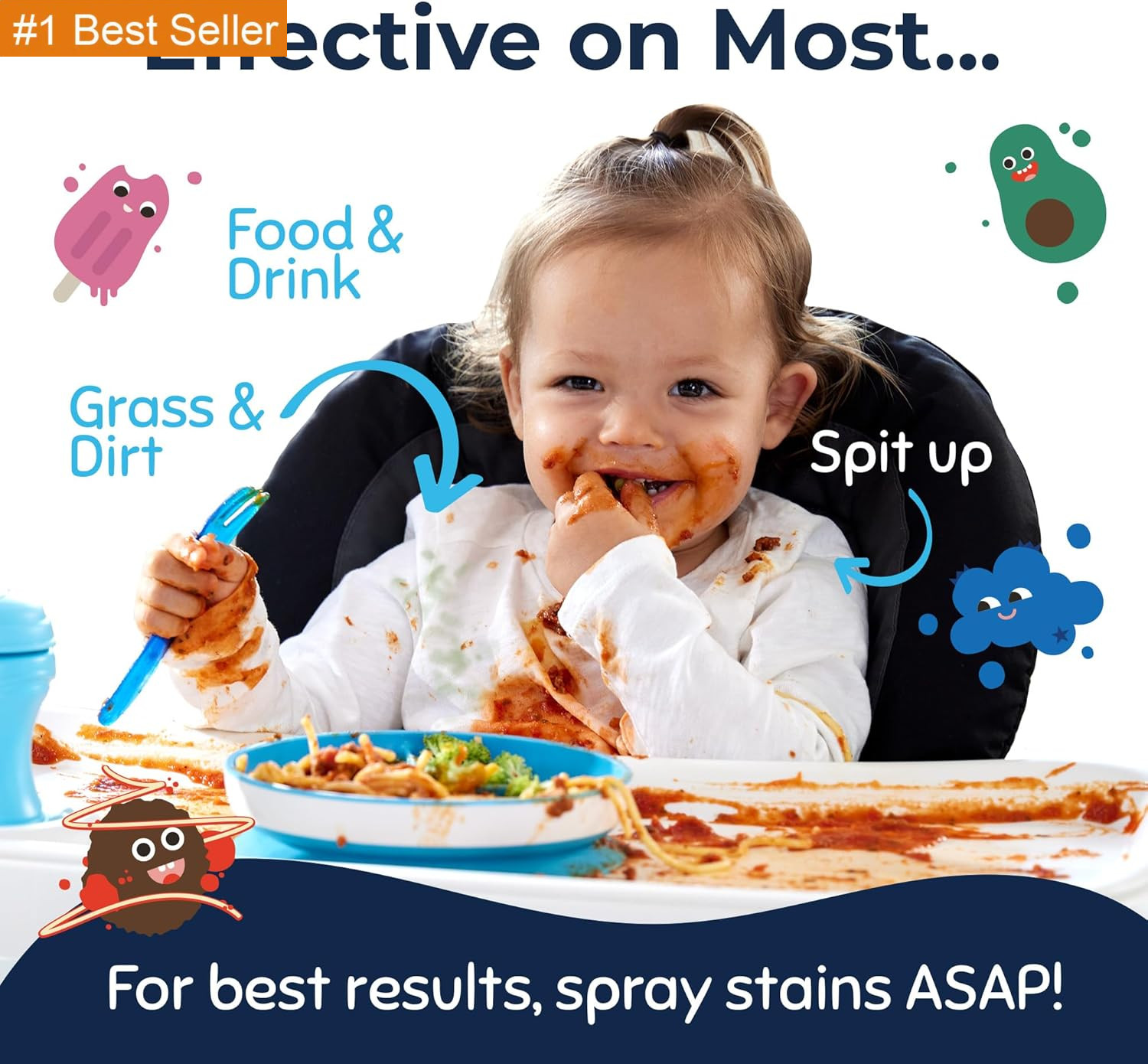 Miss Mouth’S Messy Eater Stain Treater Spray – 4Oz Stain Remover – Newborn & Bab