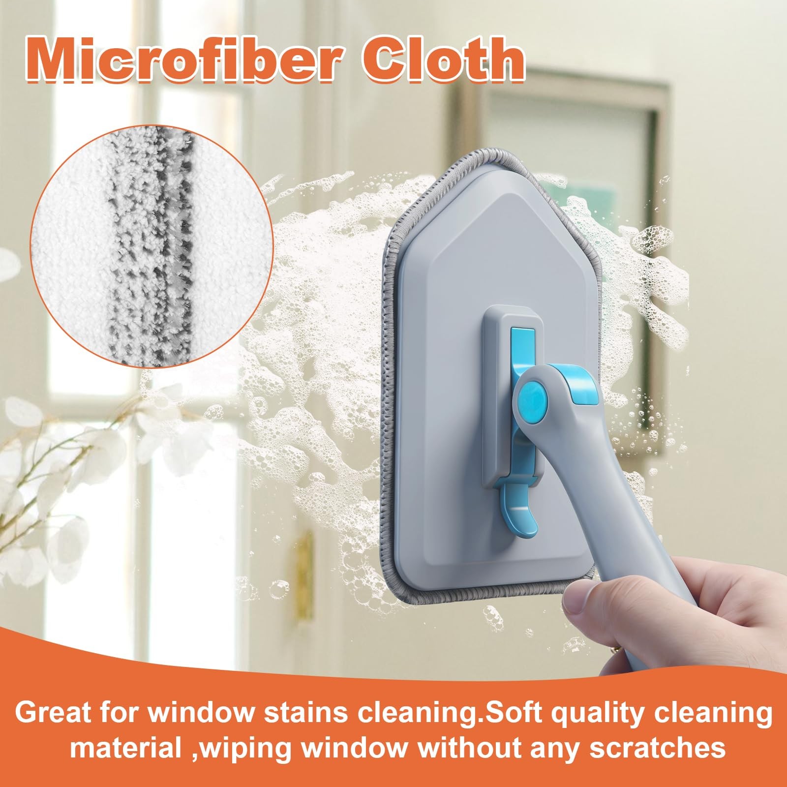 Long Handled Scrub Brush for Shower,3-in-1 Cleaning Brushes with 3 Different …