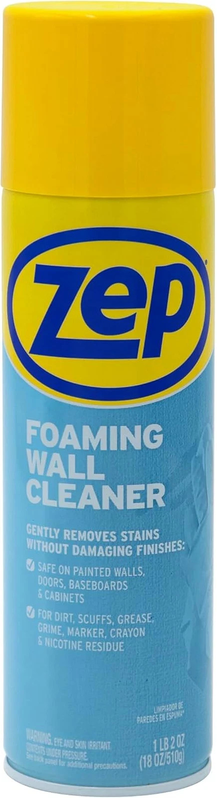 Foaming Wall Cleaner ZUFWC18 18 Oz Clear Household Cleaning Spray