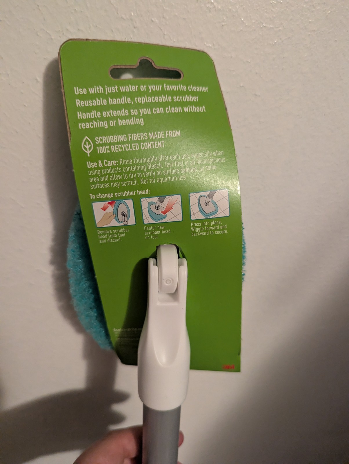 Scotch-Brite Shower and Tub Non-Scratch Scrubber w/ Extendable Handle