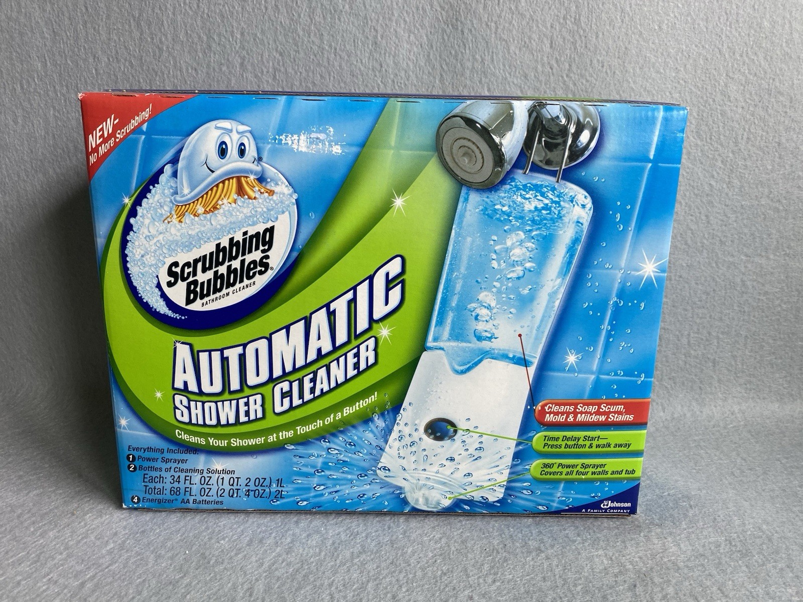 Scrubbing Bubbles Automatic Shower Cleaner Dual Sprayer Starter Kit NEW SEALED