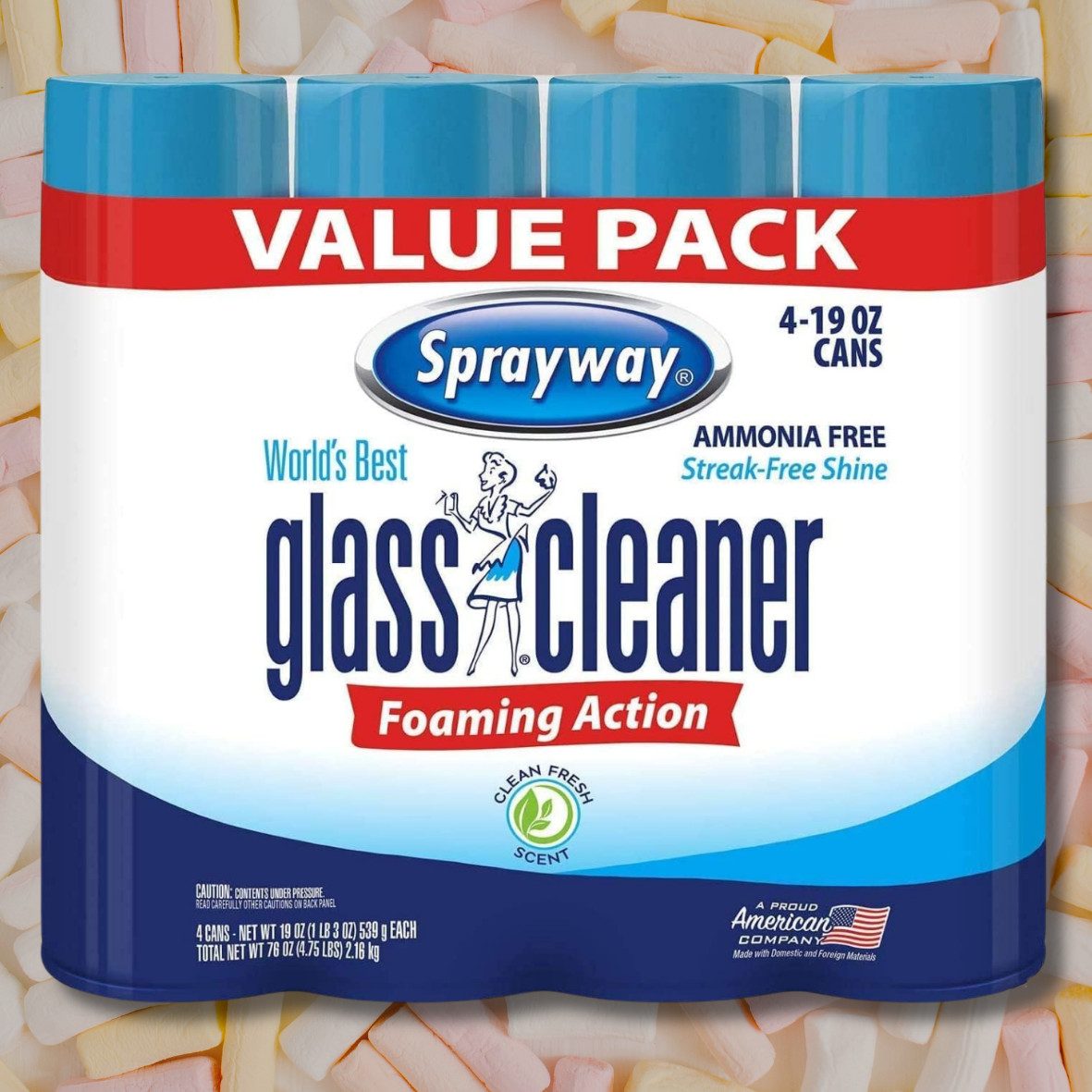 4 PACK World’s Best Glass Cleaner, Value Pack, 19 OZ