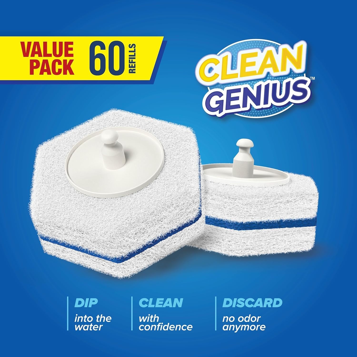 Disposable Toilet Cleaning Pads, 60 Count