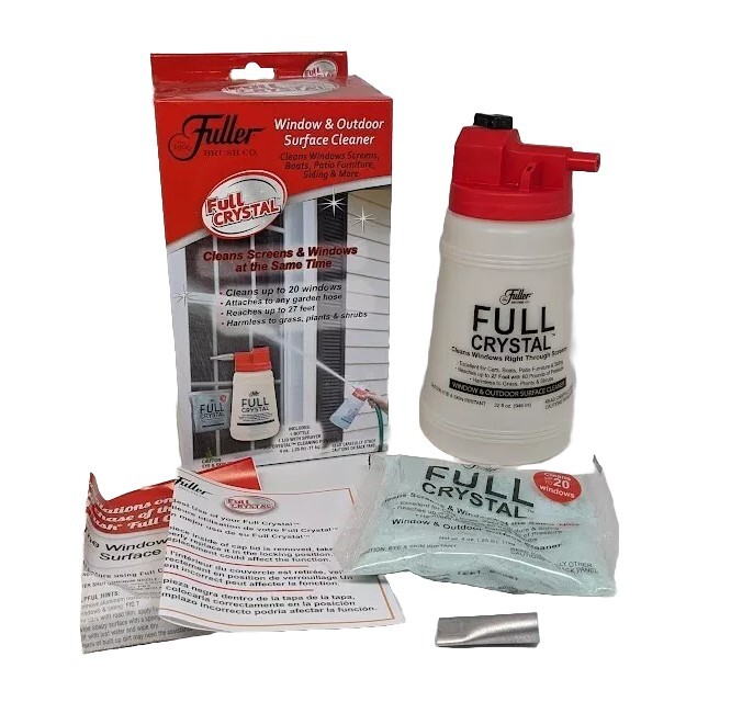 Fuller Brush Window Outdoor Surface Cleaner Sprayer Full Crystal Screens FBFC-6
