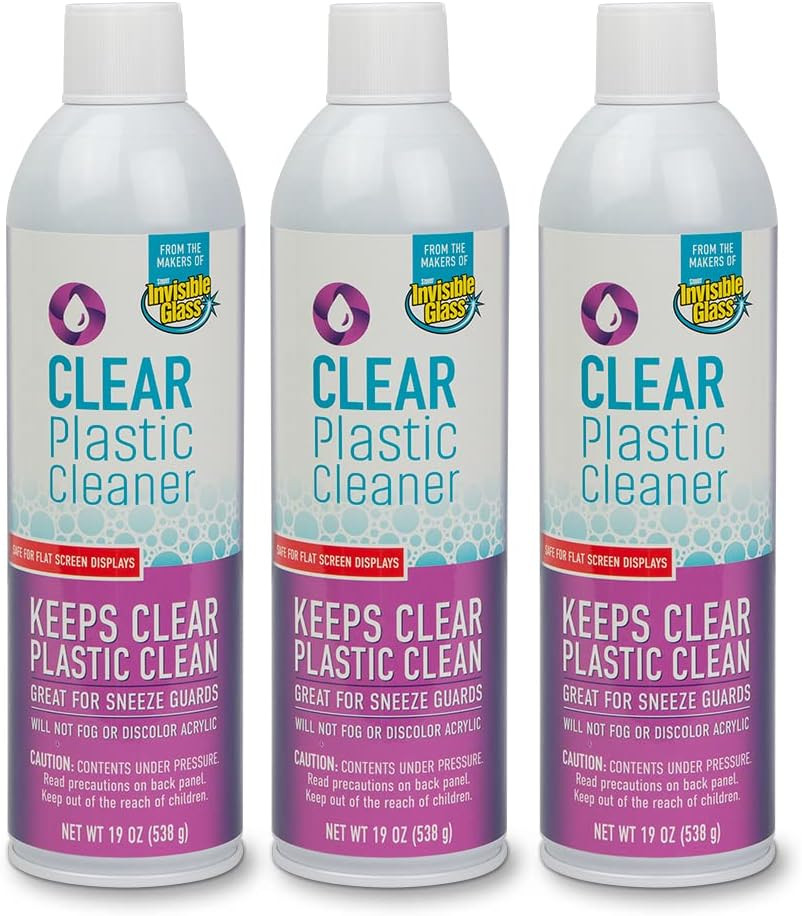 Invisible Glass 91014-3PK 19-Ounce Screen and Plastic Cleaner Protectant and Pol