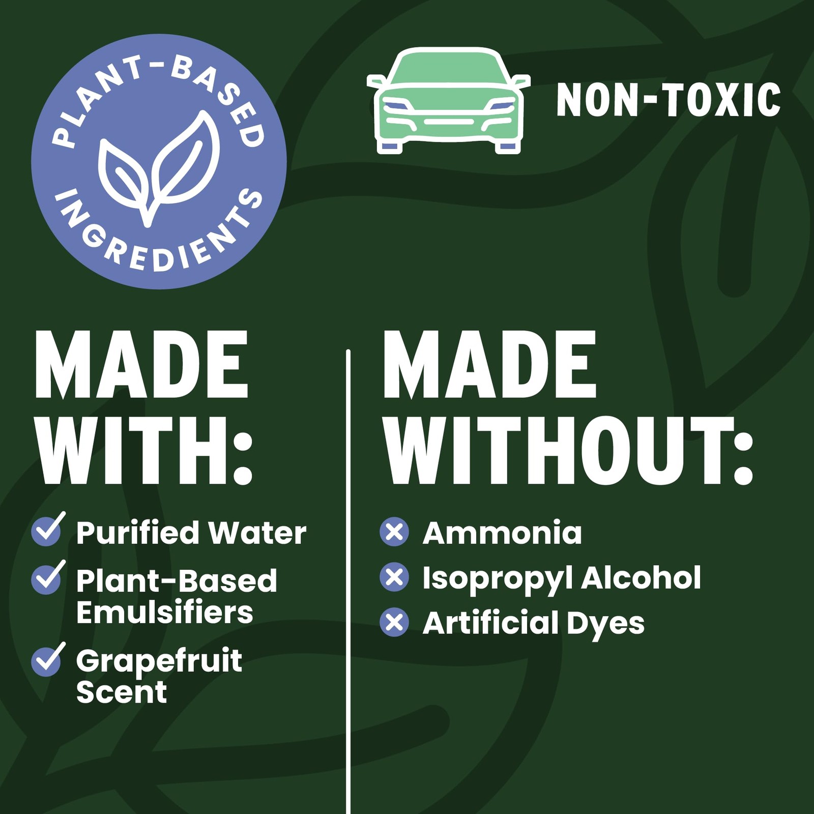 Interior Cleaner Nontoxic Allpurpose Car Cleaning Spray Natural Grapefruit Scent