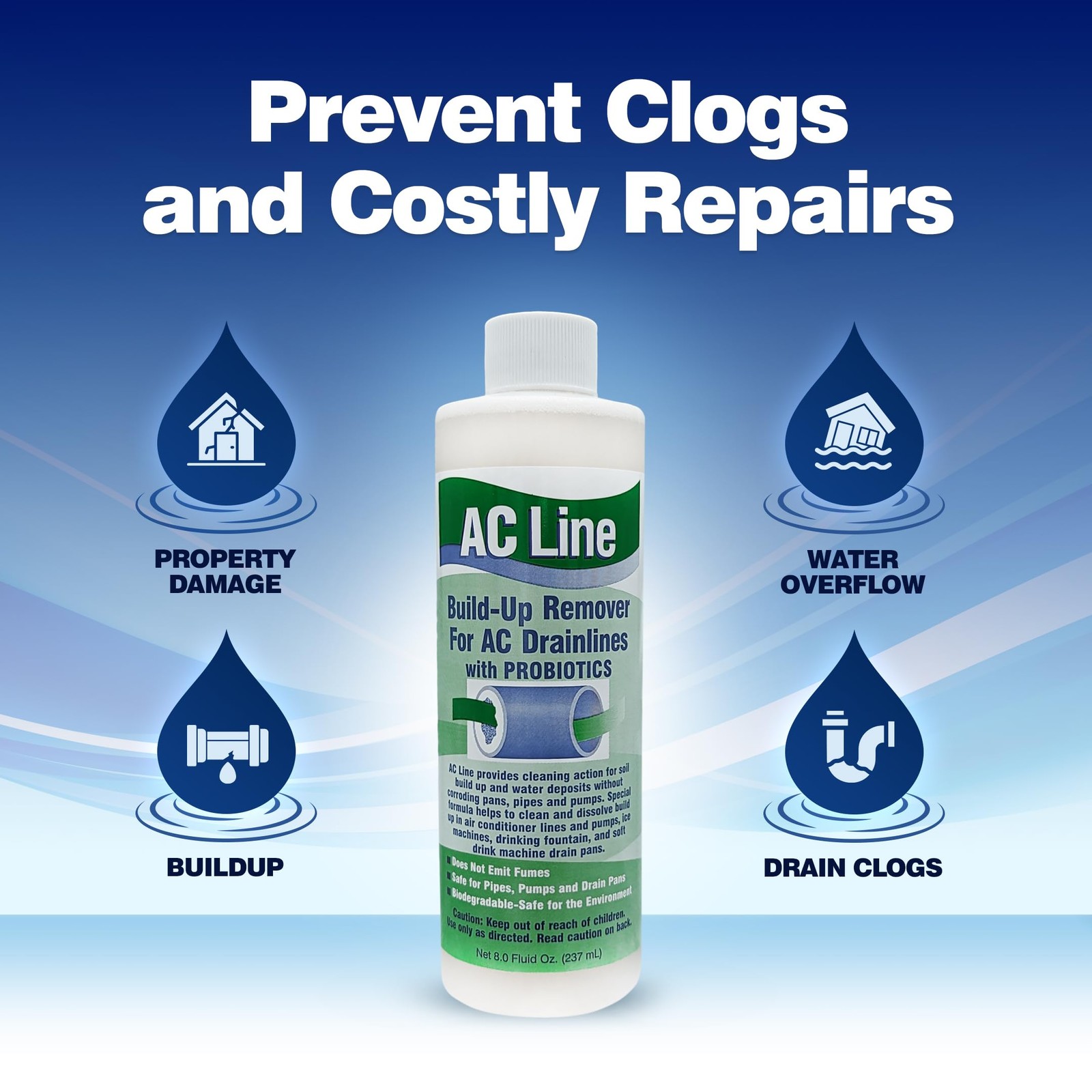 AC Drain Line Cleaner – 2 Pack / 6 Month Supply – Cleans drain lines, cleaner…