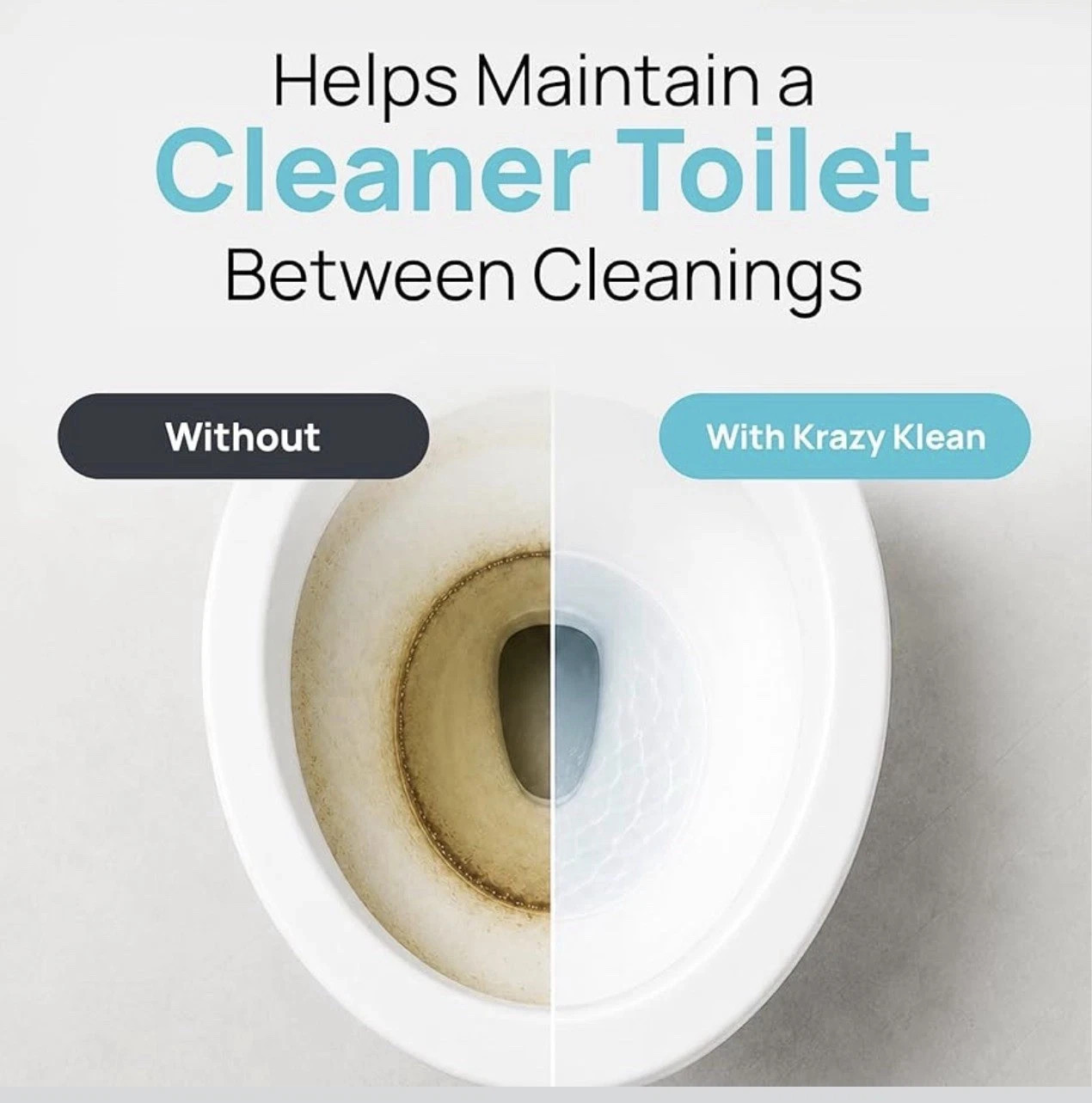 Krazy Klean Automatic Toilet Tank Cleaner Helps Reduce Buildup & Stains 1 count
