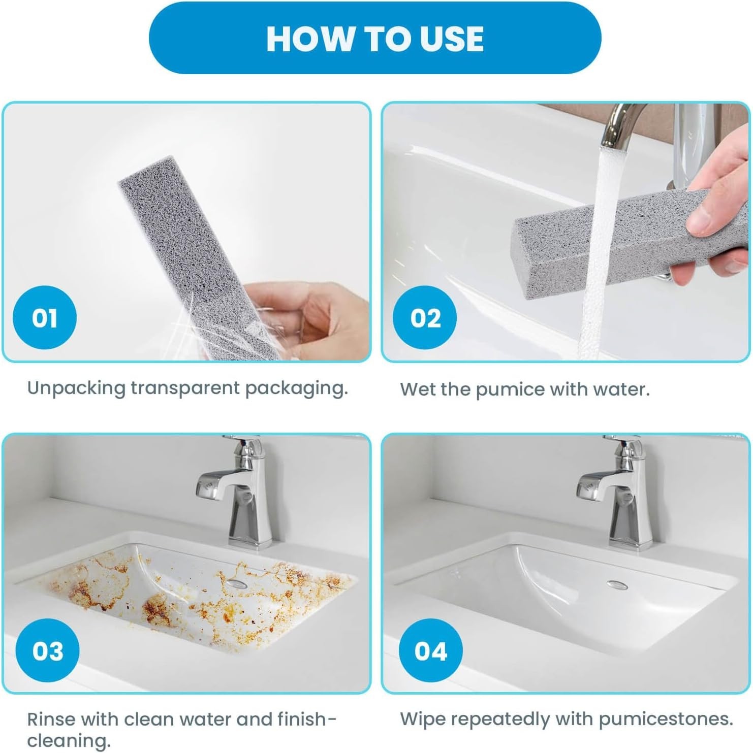 30 Pack Pumice Stone for Toilet Bowl Cleaning, Toilet Pumice Stones for Clean…
