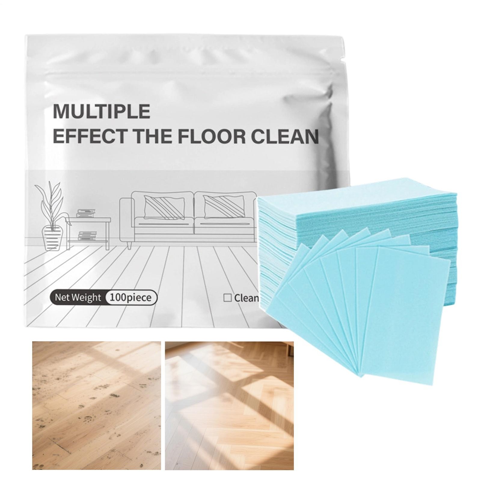 Multiple Effect The Floor Clean, 100 Piece Floor Cleaning Tablets Multi-Sur-face