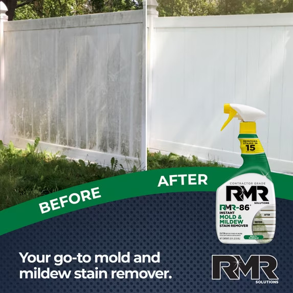 Mold & Mildew Stain Remover by RMR-86 32 fl oz – Contractor Grade Instant