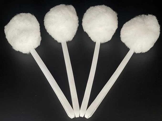 Bowl Brush Toilet Cleaning Brush Set Soft Polyester Head 15×5 inches White (4…