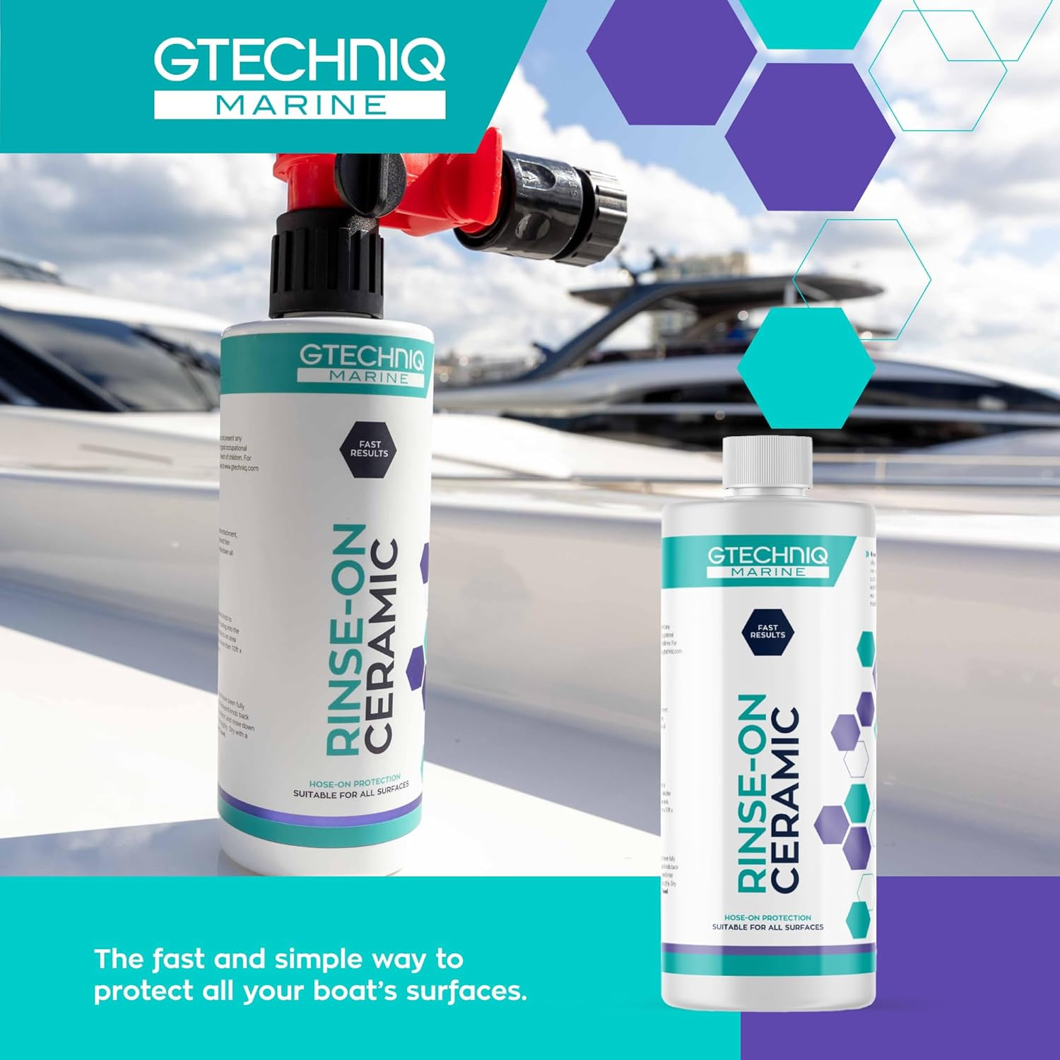 Rinse-On Ceramic – Marine Ceramic Sealant for Boats, Yachts & Jet Skis – Hose-On