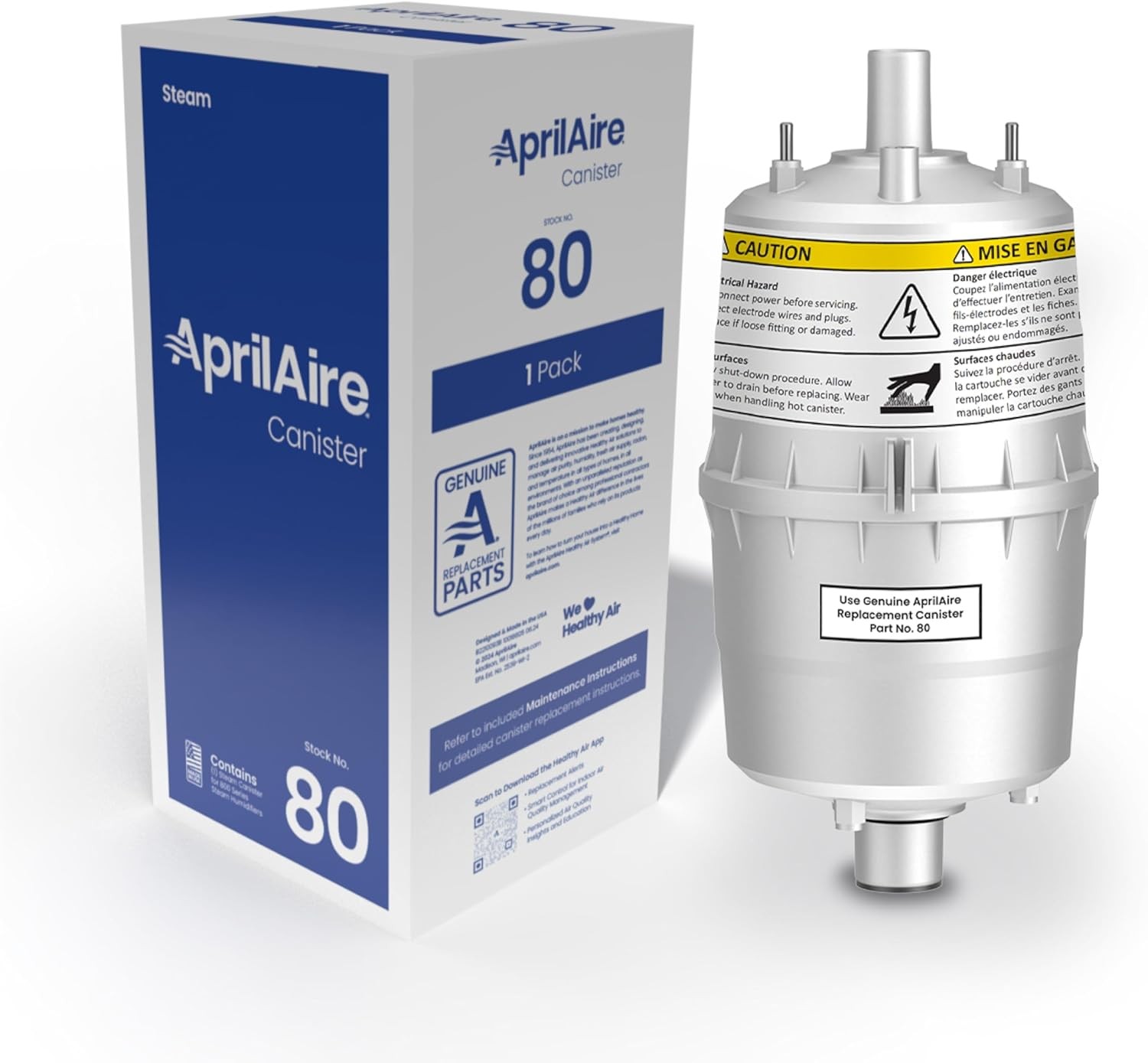 AprilAire 80 Replacement Canister for AprilAire Steam Humidifier Models 800, 8